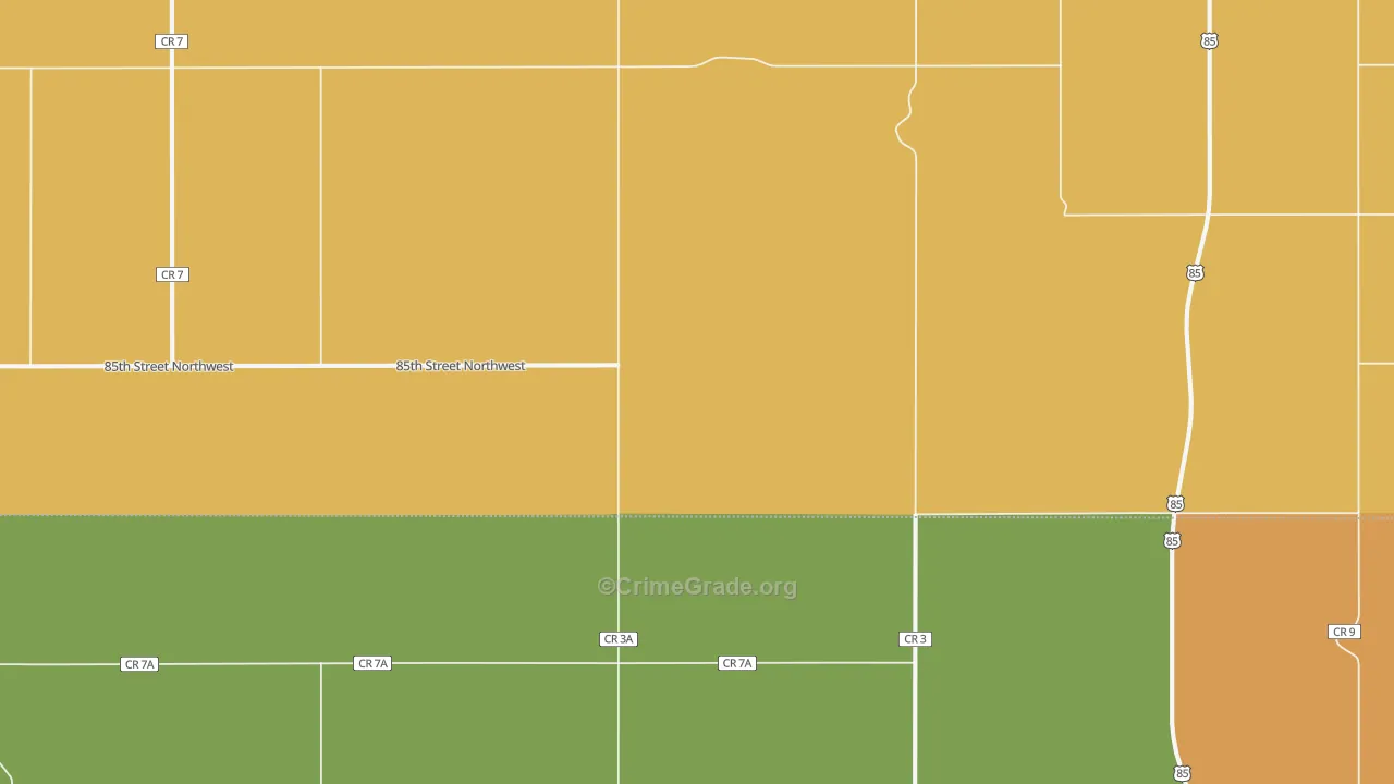 Marmon, ND Map of Drug-Related Crime Rates