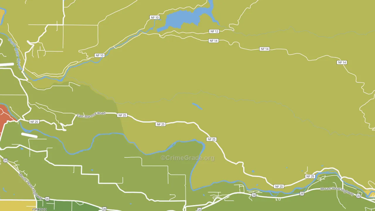 Marmot, OR Map of Drug-Related Crime Rates