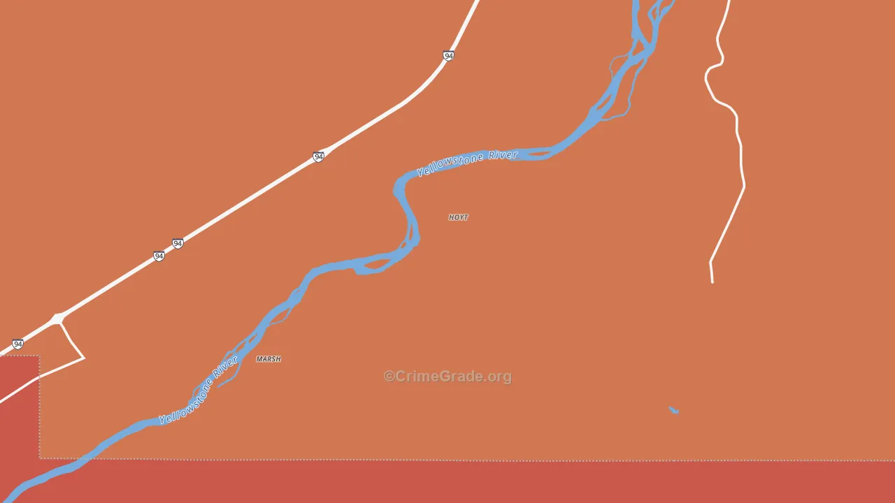 Marsh, MT Map of Drug-Related Crime Rates