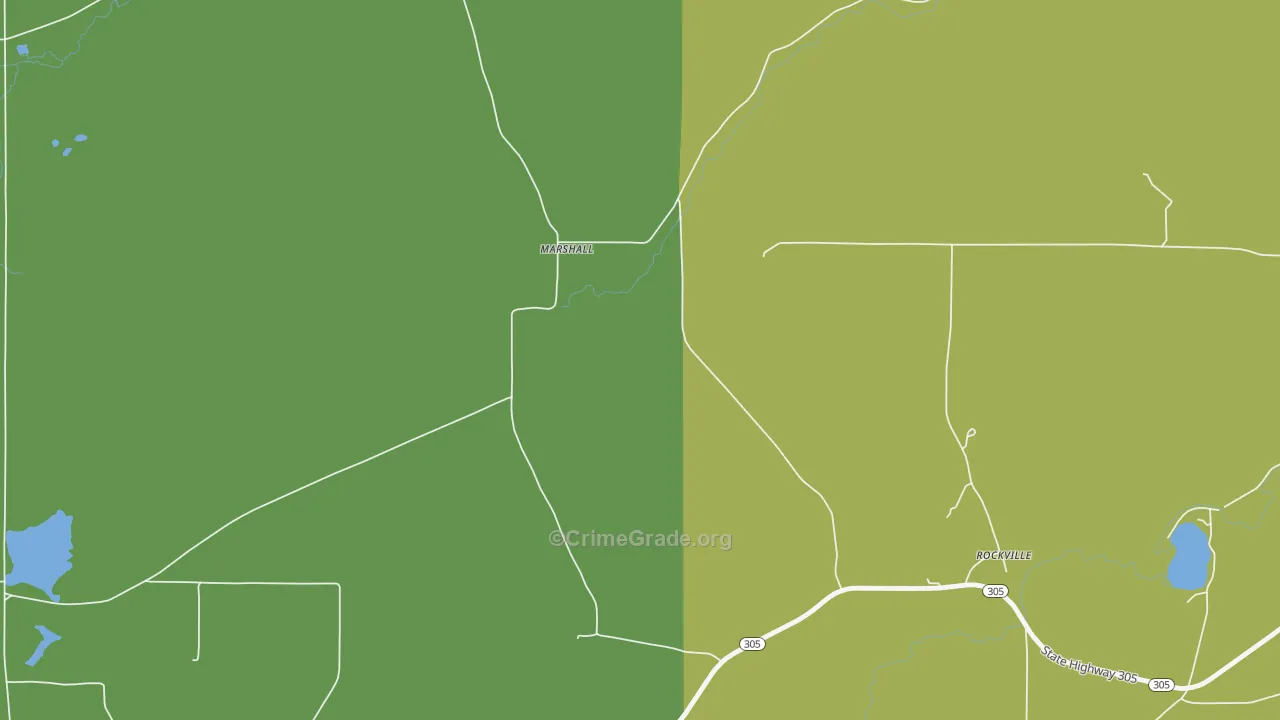 Marshall, NY Map of Drug-Related Crime Rates