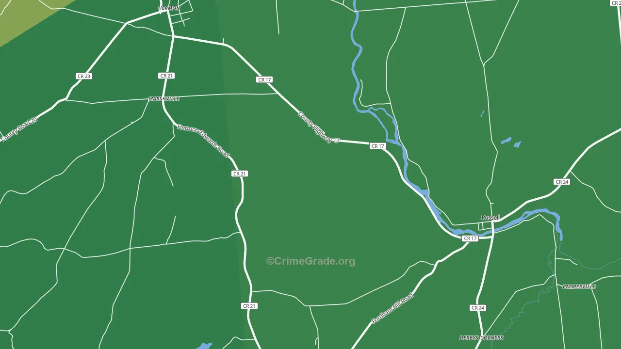 Marshville, NY Map of Drug-Related Crime Rates