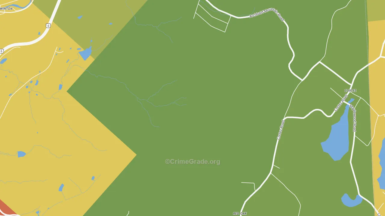 Marshwood, PA Map of Drug-Related Crime Rates