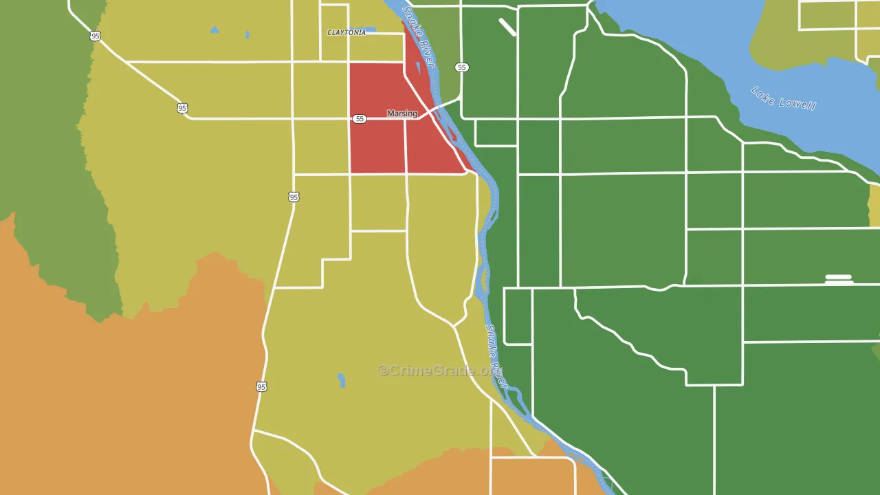 Marsing, ID Map of Drug-Related Crime Rates