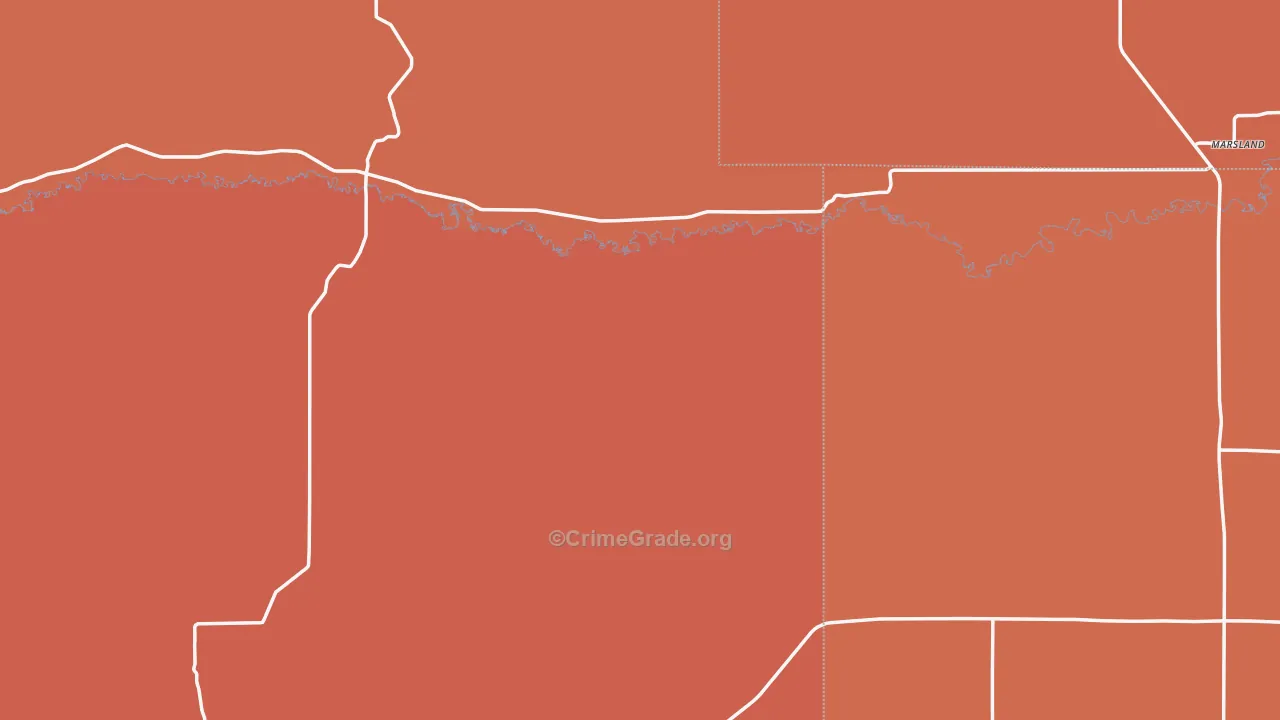 Marsland, NE Map of Drug-Related Crime Rates
