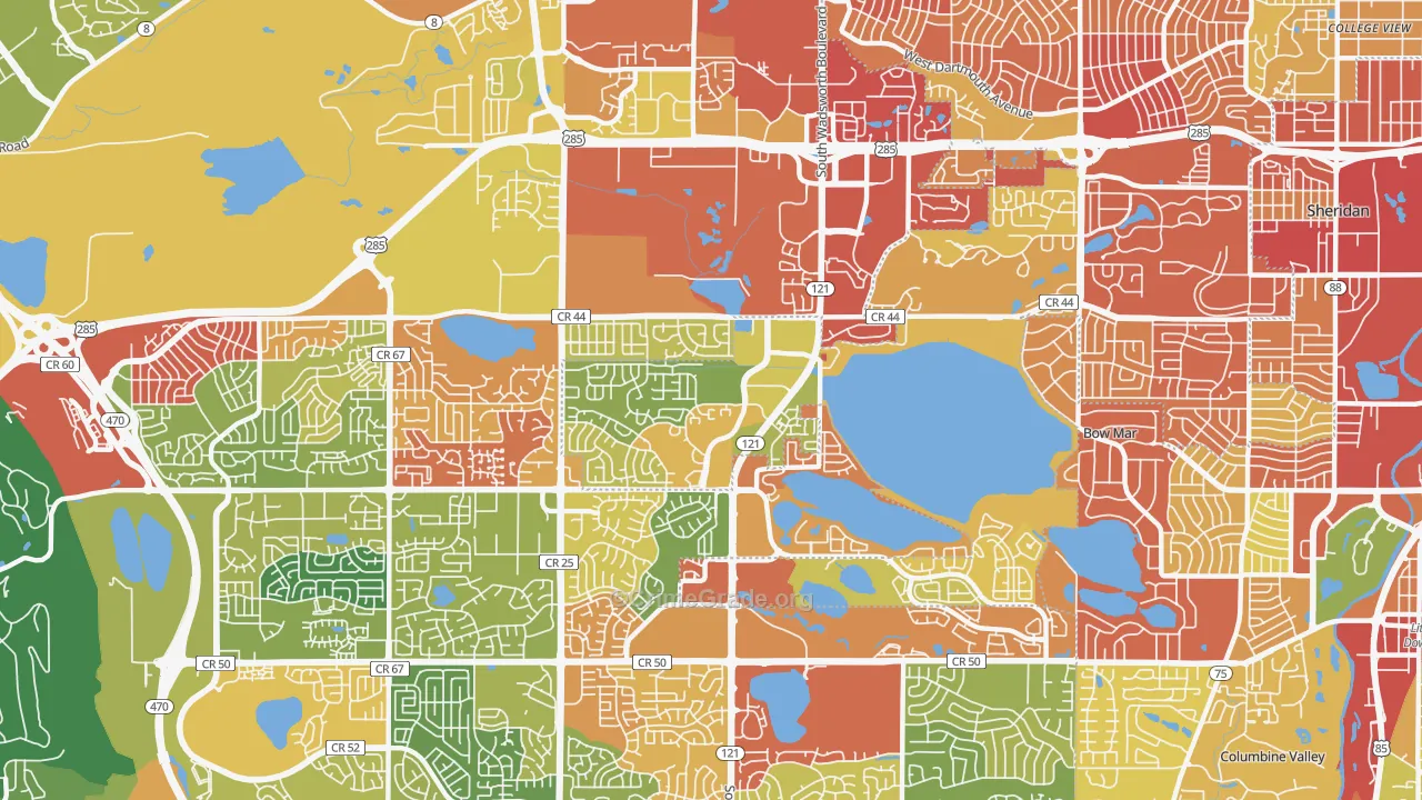 Marston, Littleton, CO Map of Drug-Related Crime Rates