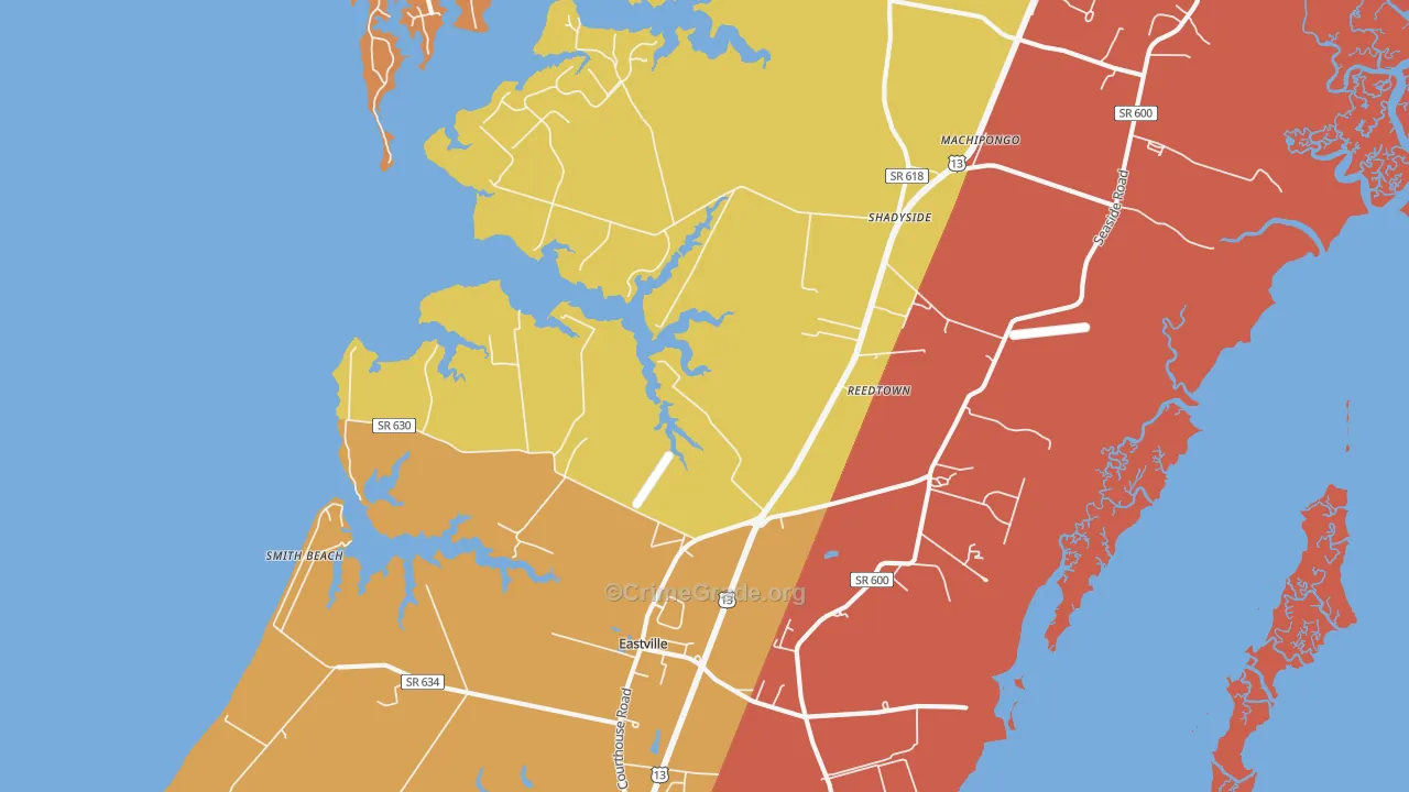 Martins Siding, VA Map of Drug-Related Crime Rates