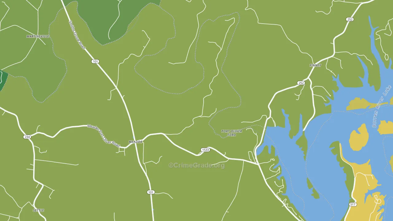 Martinsville, KY Map of Drug-Related Crime Rates