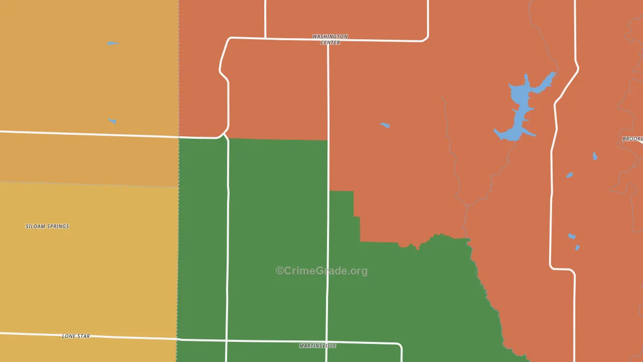 Martinsville, MO Map of Drug-Related Crime Rates