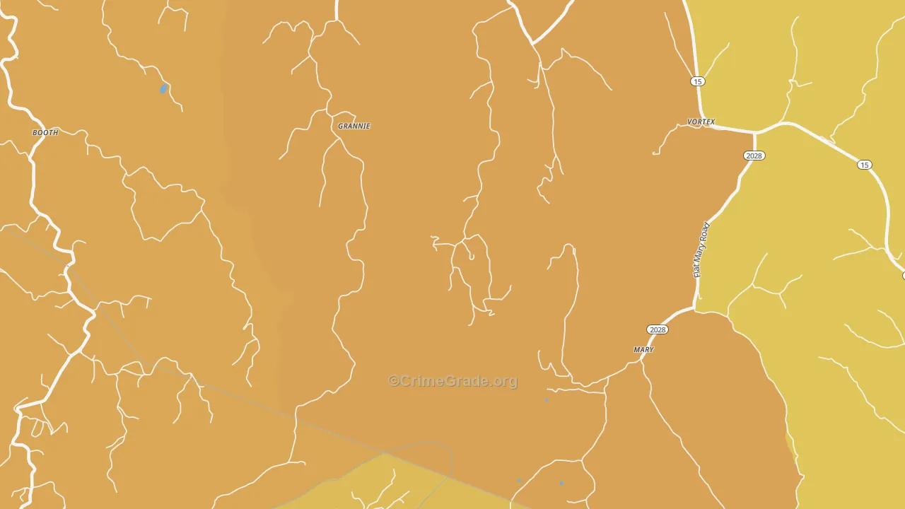 Mary, KY Map of Drug-Related Crime Rates