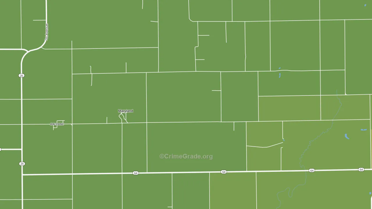 Maryland, IL Map of Drug-Related Crime Rates