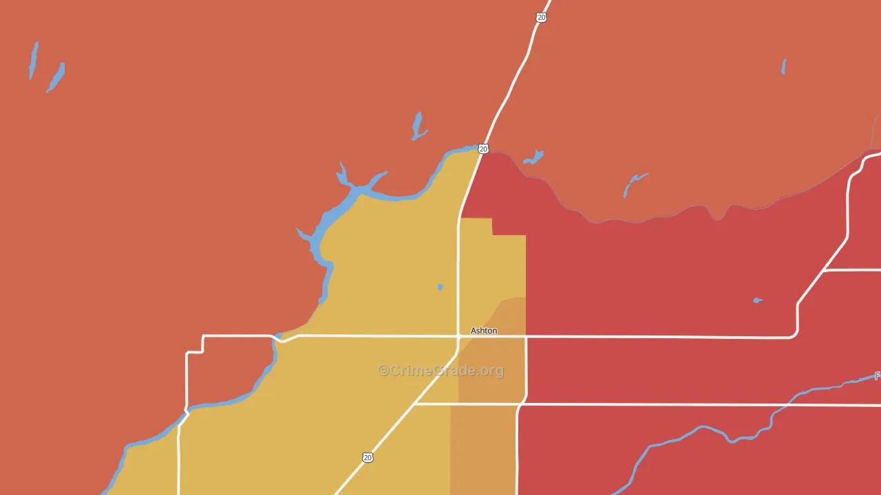 Marysville, ID Map of Drug-Related Crime Rates