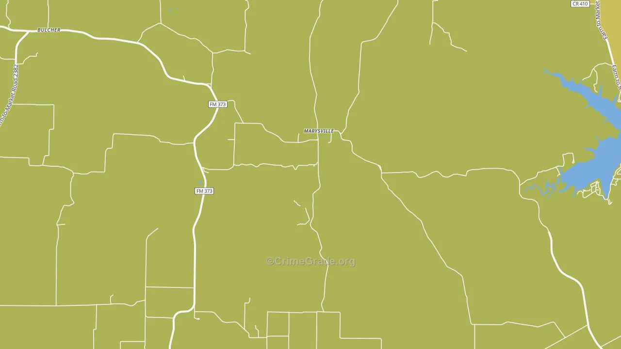 Marysville, TX Map of Drug-Related Crime Rates