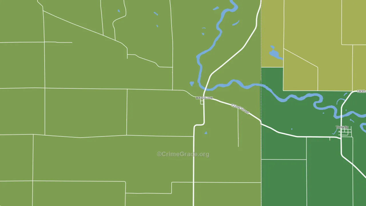 Massillon, IA Map of Drug-Related Crime Rates