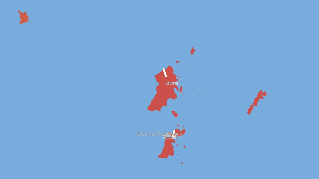 Matinicus, ME Map of Drug-Related Crime Rates