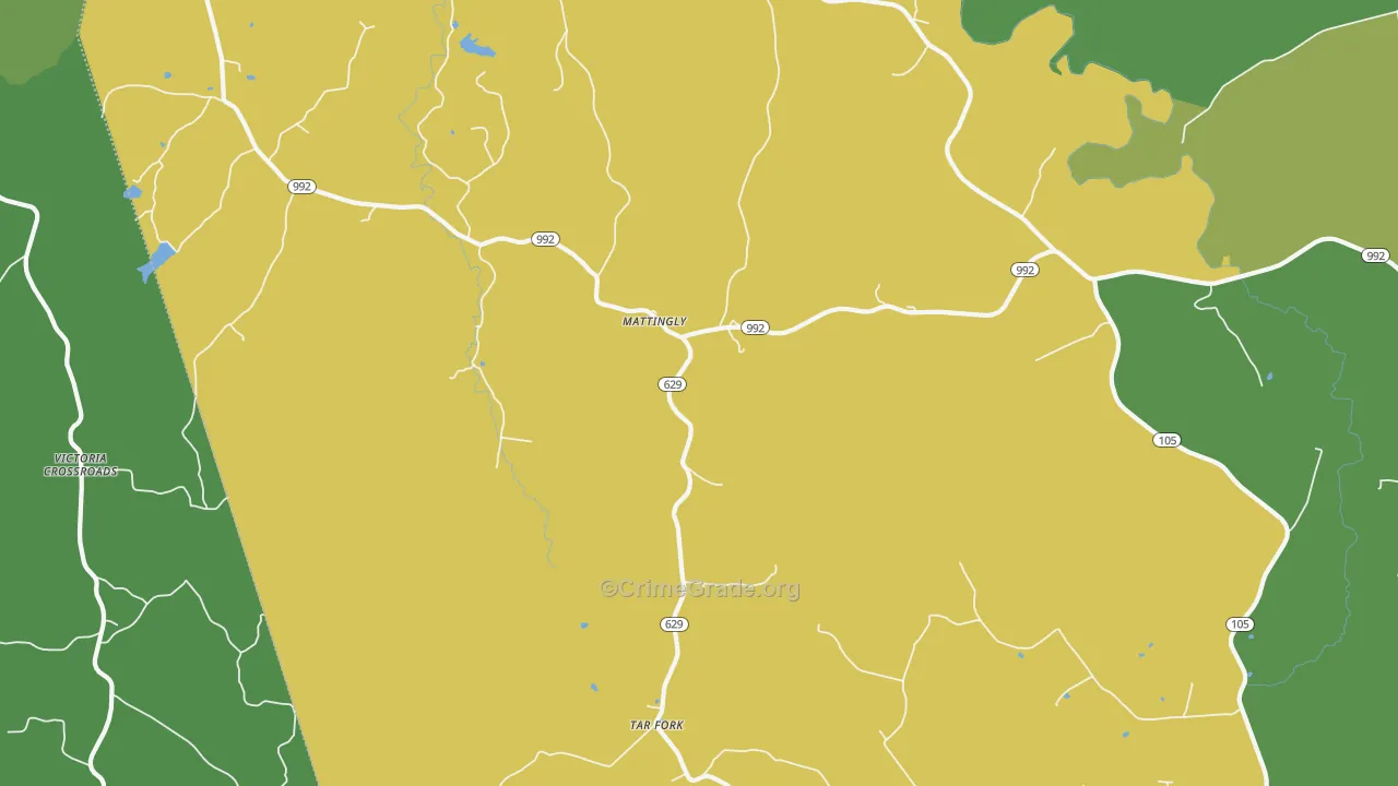 Mattingly, KY Map of Drug-Related Crime Rates
