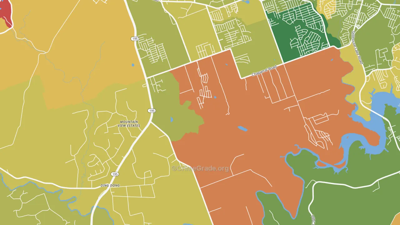 Maxdale, TX Map of Drug-Related Crime Rates