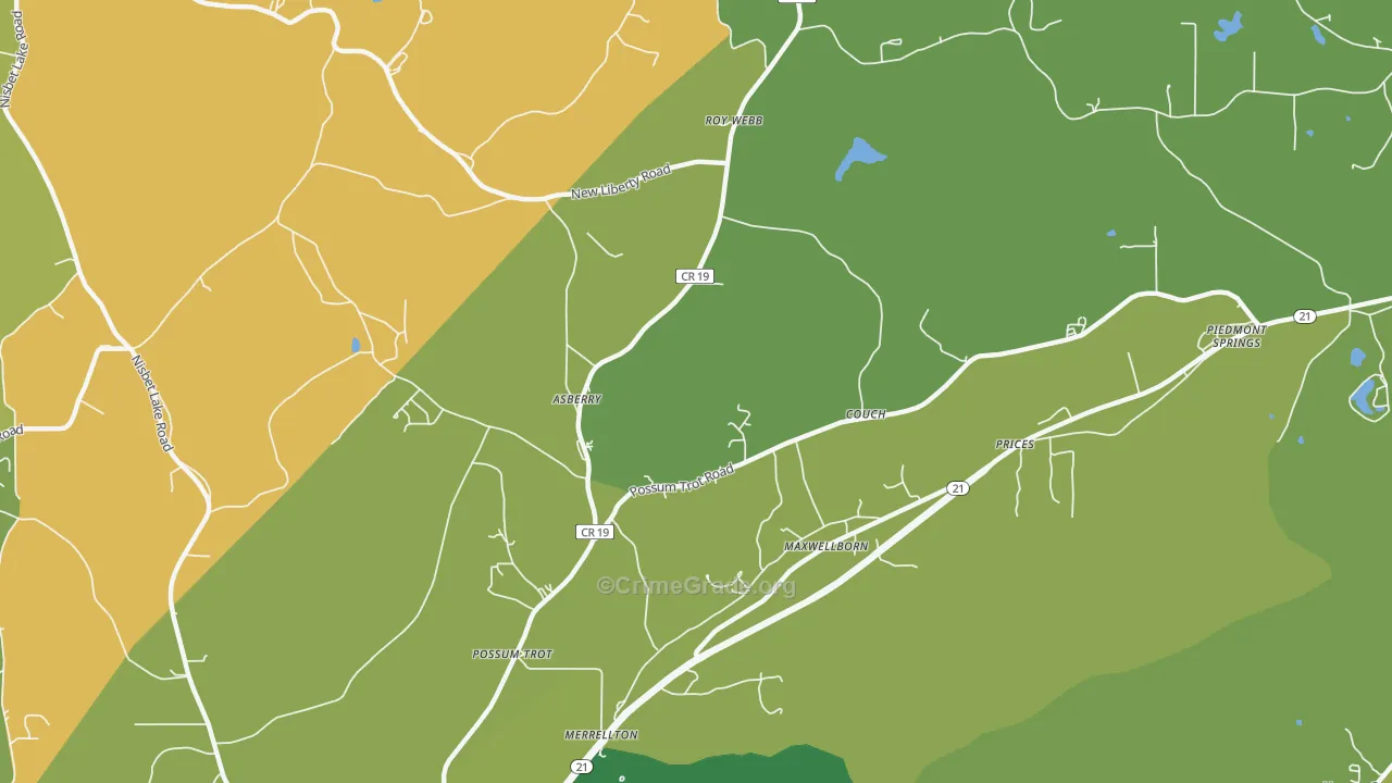 Maxwellborn, AL Map of Drug-Related Crime Rates