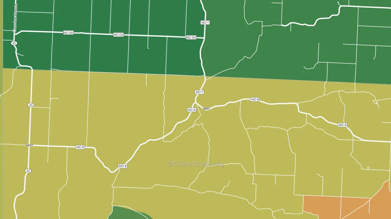 May, MO Map of Drug-Related Crime Rates
