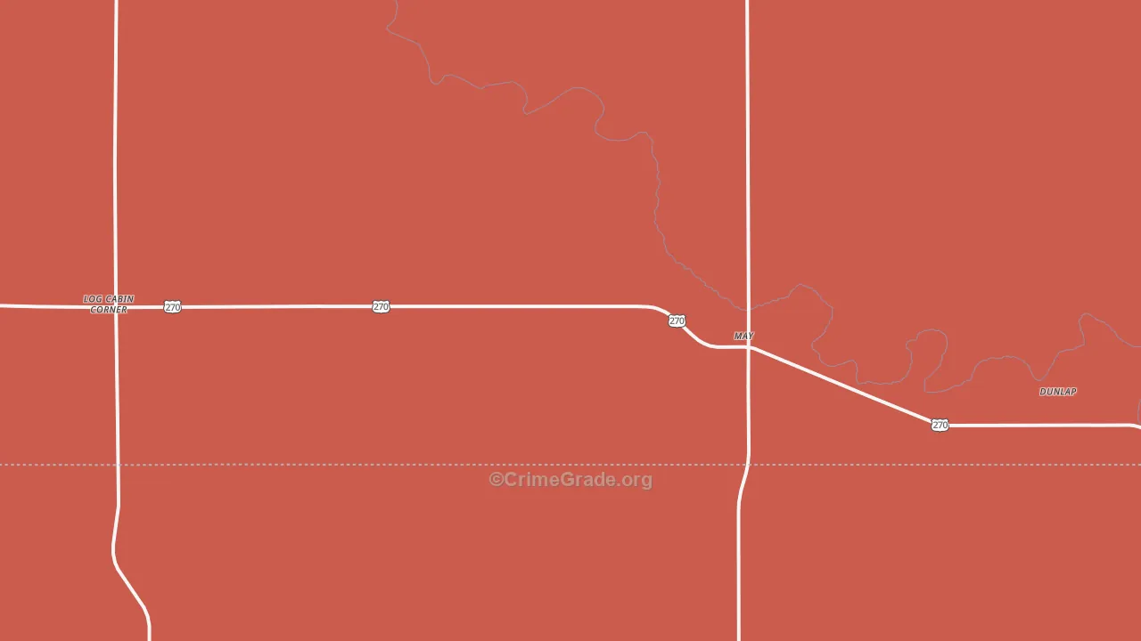 May, OK Map of Drug-Related Crime Rates