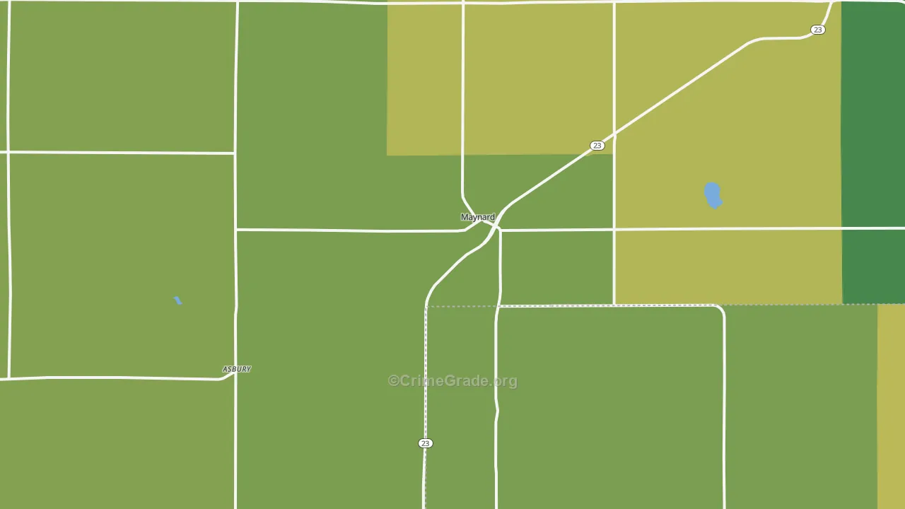 Maynard, MN Map of Drug-Related Crime Rates