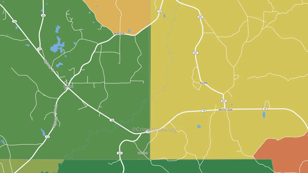 Mayton, MS Map of Drug-Related Crime Rates