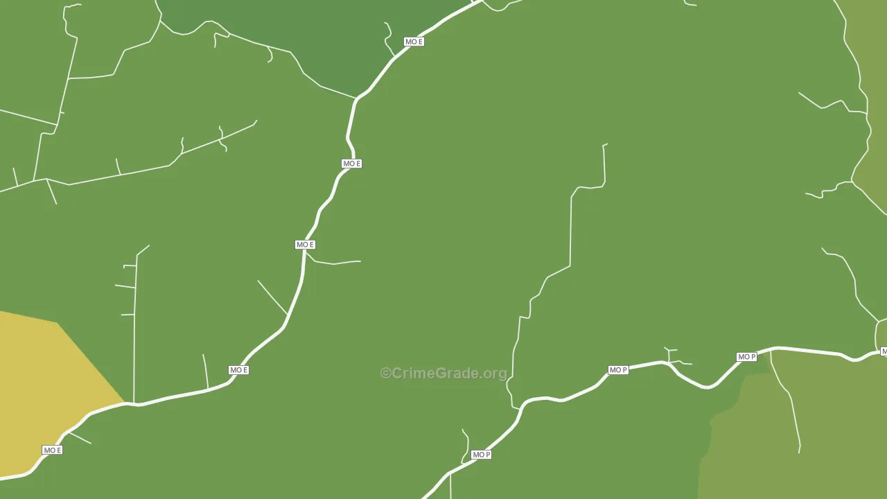 Mc Bride, MO Map of Drug-Related Crime Rates