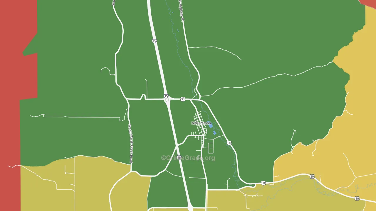 McCammon, ID Map of Drug-Related Crime Rates