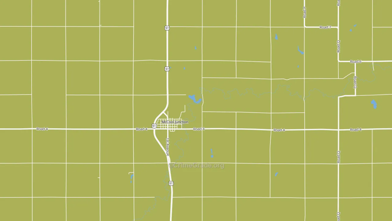 McCool Junction, NE Map of Drug-Related Crime Rates