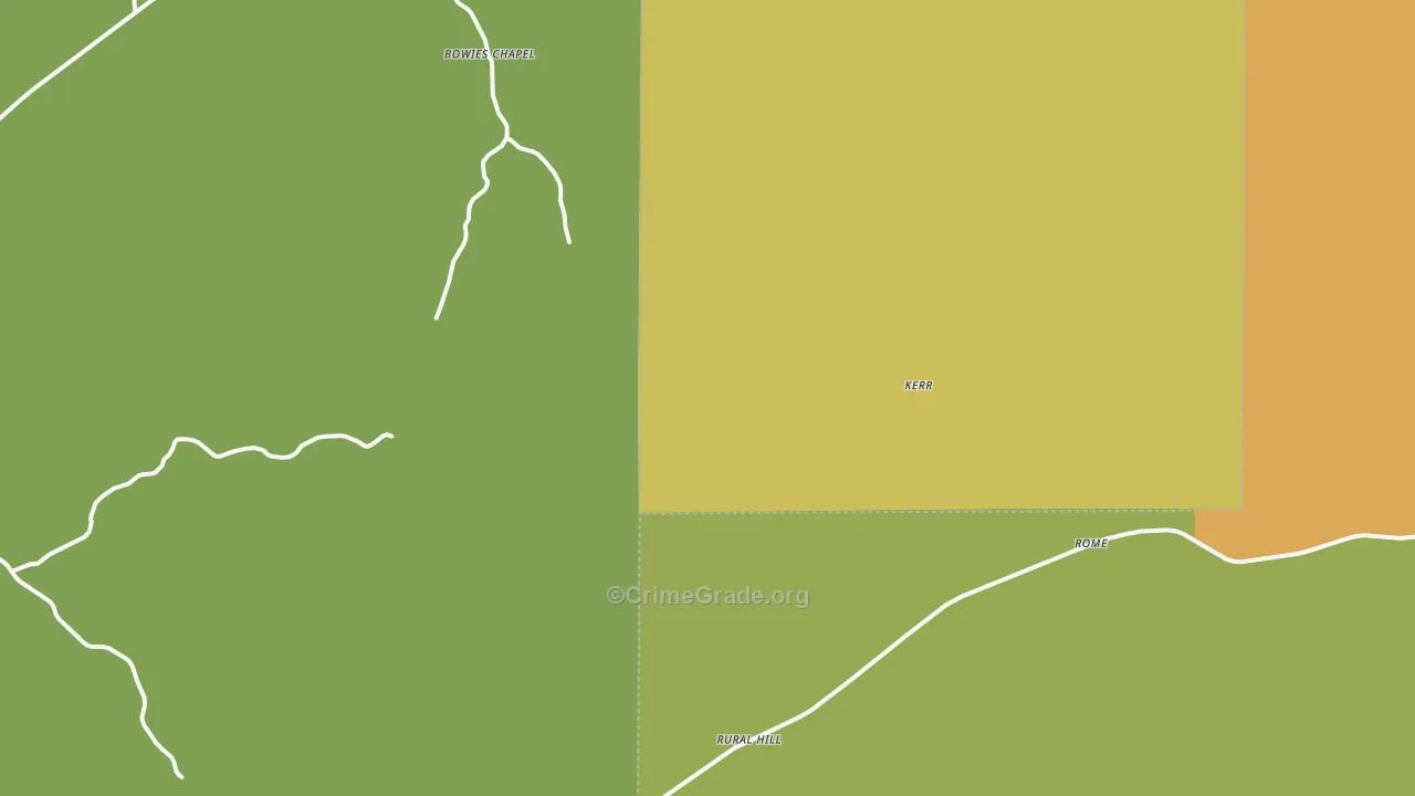 McCool, MS Map of Drug-Related Crime Rates
