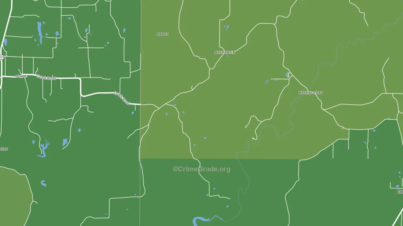 McCormick, IL Map of Drug-Related Crime Rates