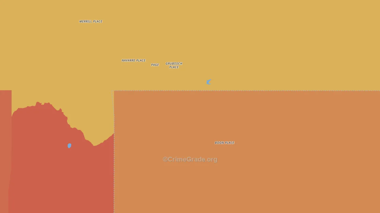 McGaffey, NM Map of Drug-Related Crime Rates