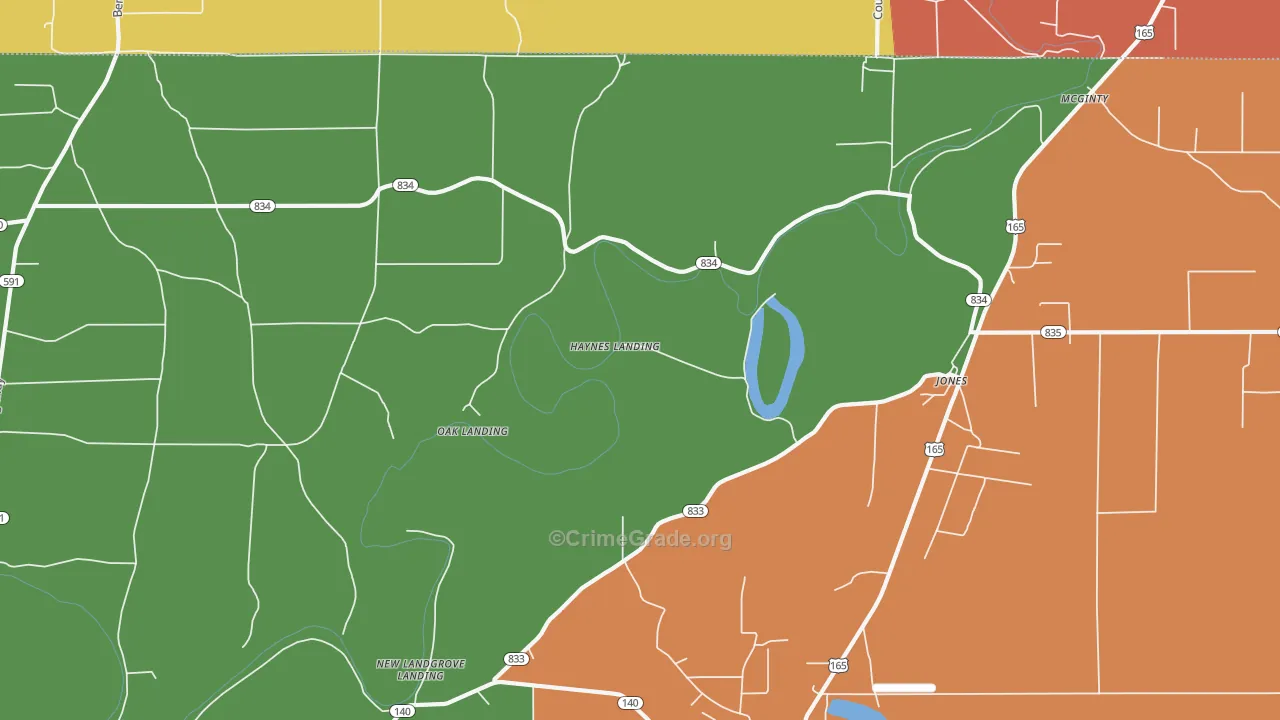 McGinty, LA Map of Drug-Related Crime Rates