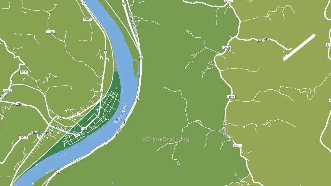 McKeefrey, WV Map of Drug-Related Crime Rates
