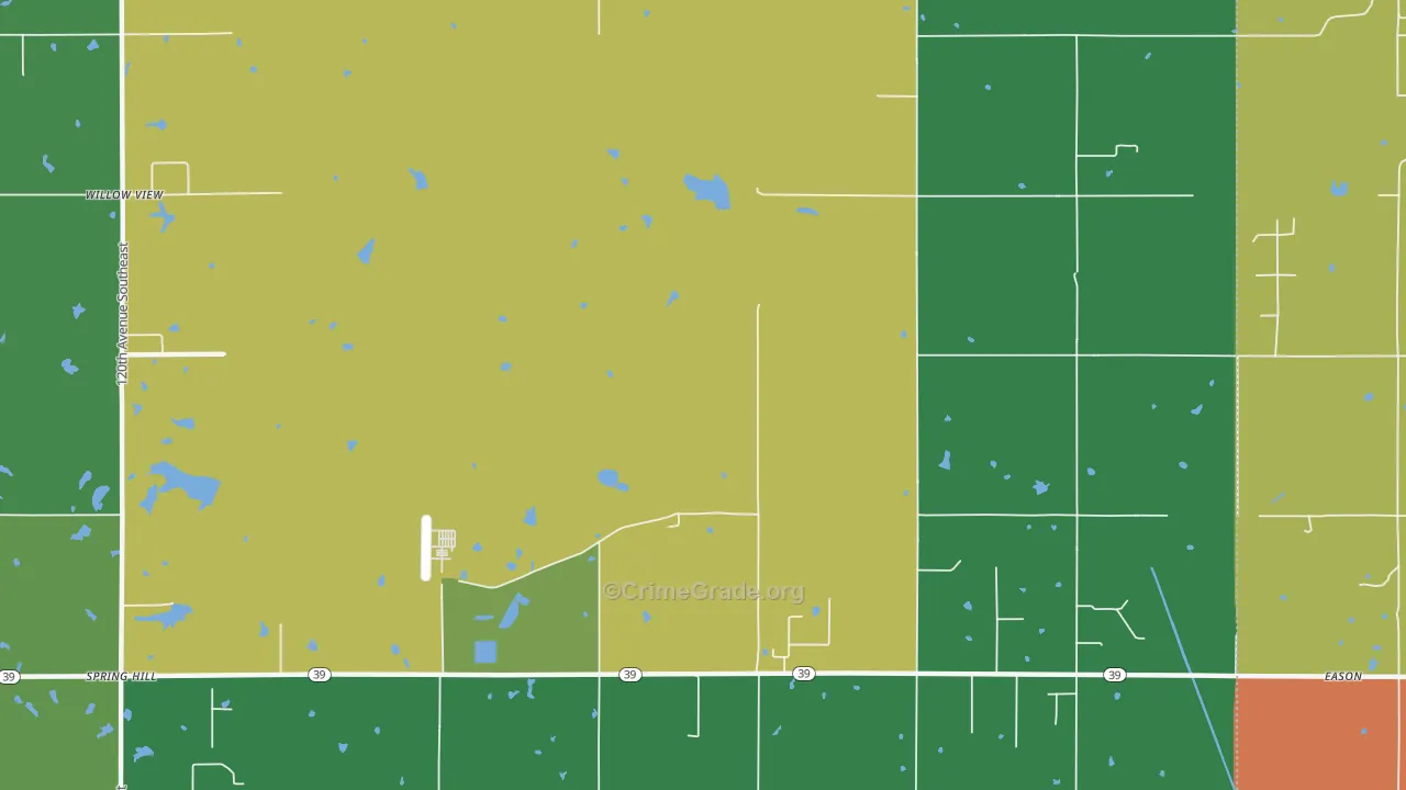 McKiddyville, OK Map of Drug-Related Crime Rates
