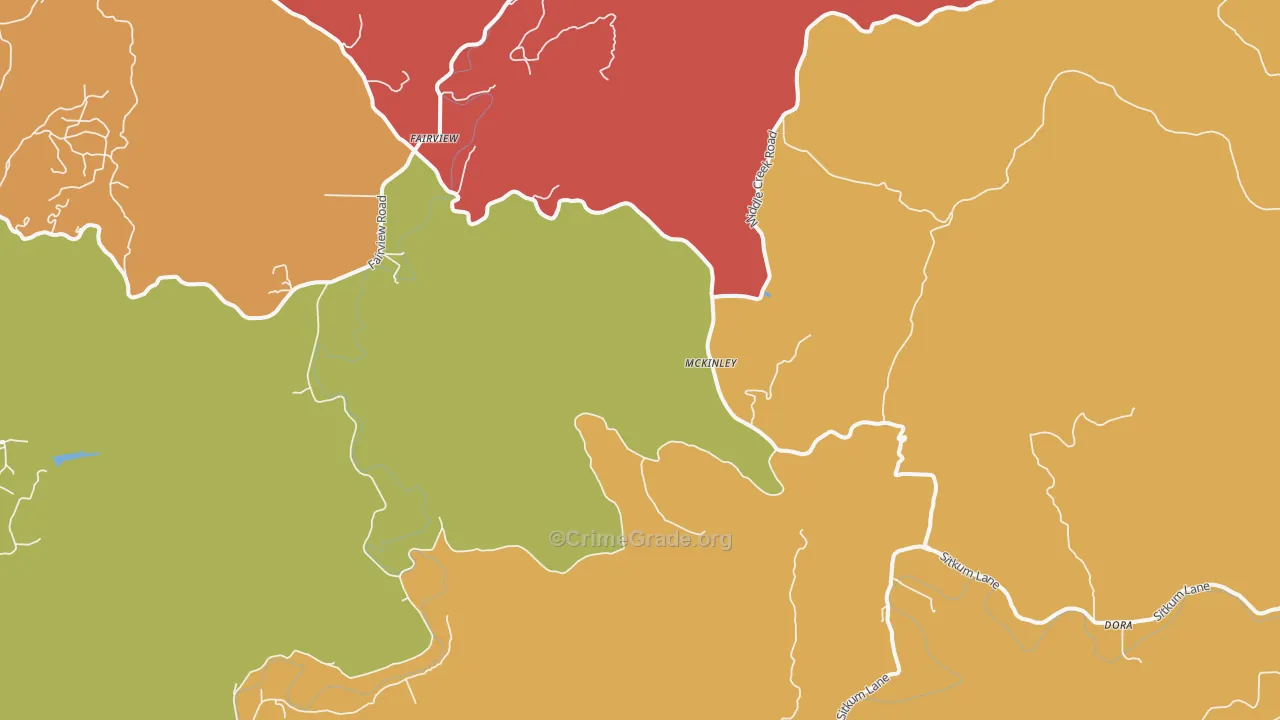 McKinley, OR Map of Drug-Related Crime Rates