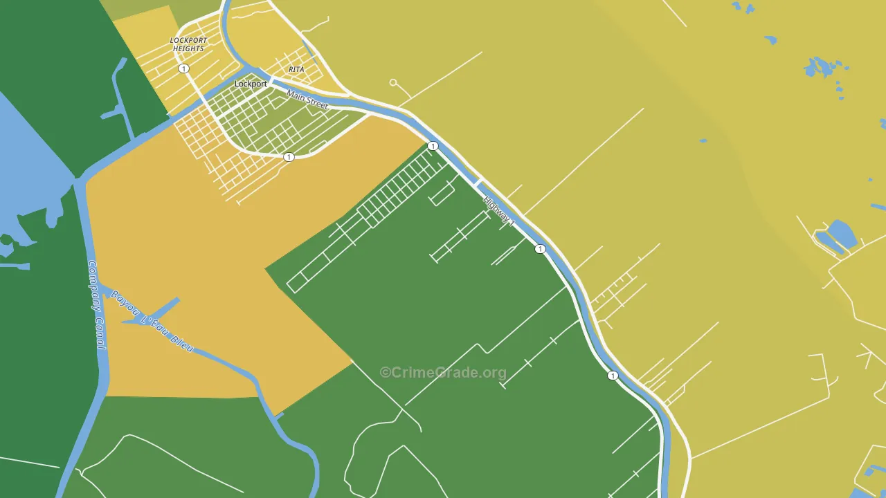 McLeod, LA Map of Drug-Related Crime Rates