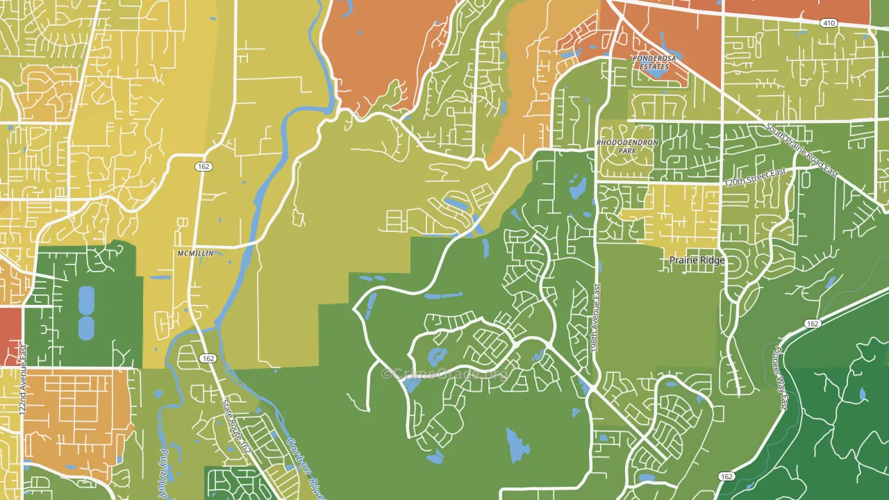 McMillin, WA Map of Drug-Related Crime Rates