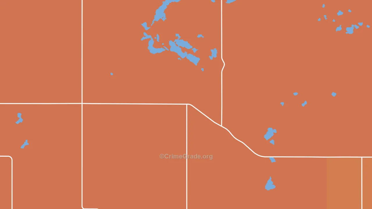 McPherson County, SD Map of Drug-Related Crime Rates
