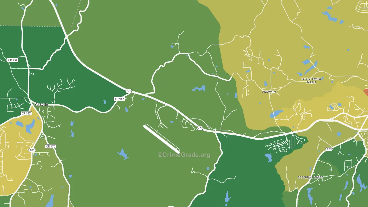 McPherson, GA Map of Drug-Related Crime Rates