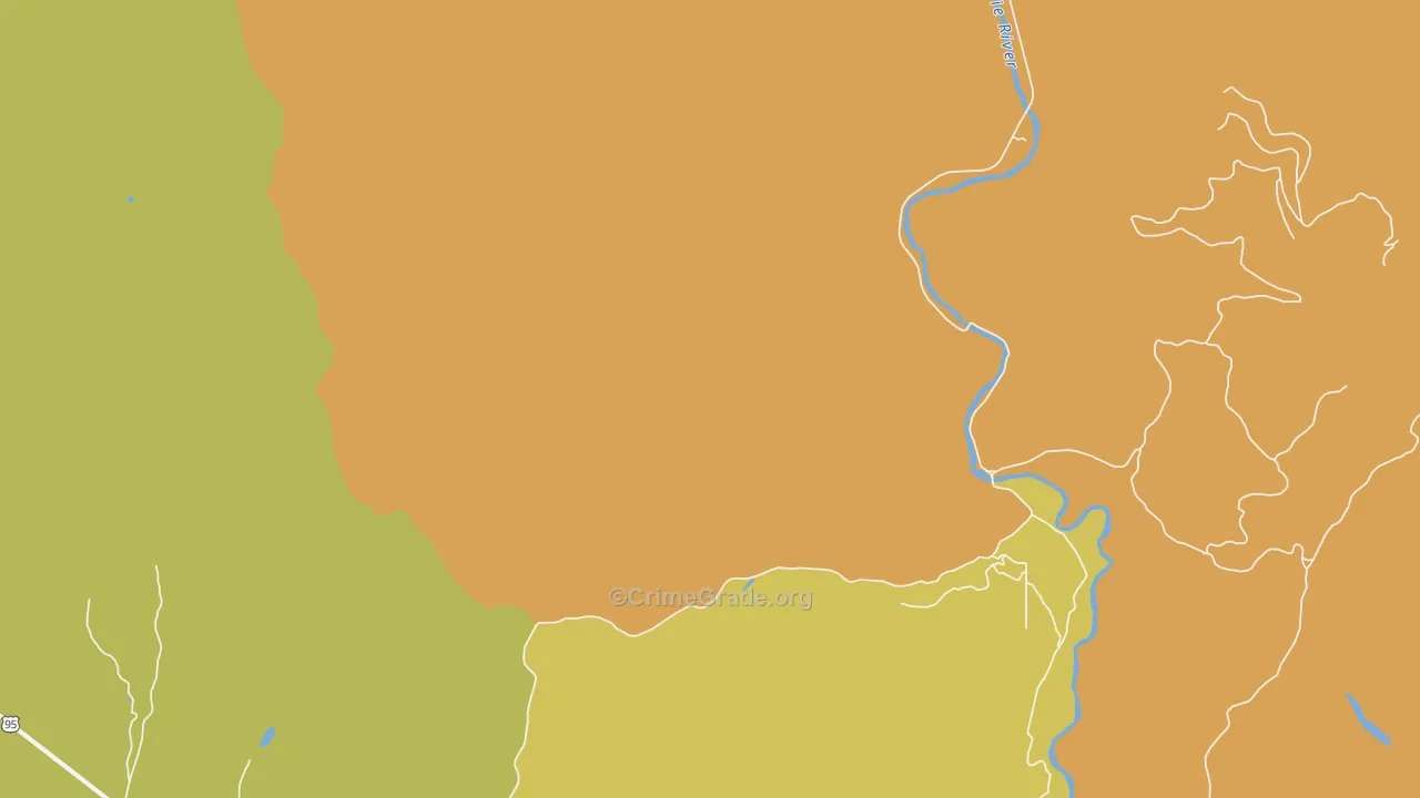 Meadow Creek, ID Map of Drug-Related Crime Rates