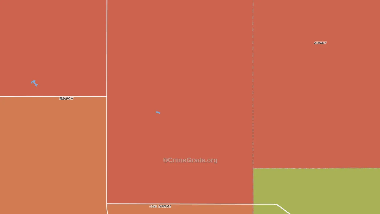 Meadow, SD Map of Drug-Related Crime Rates