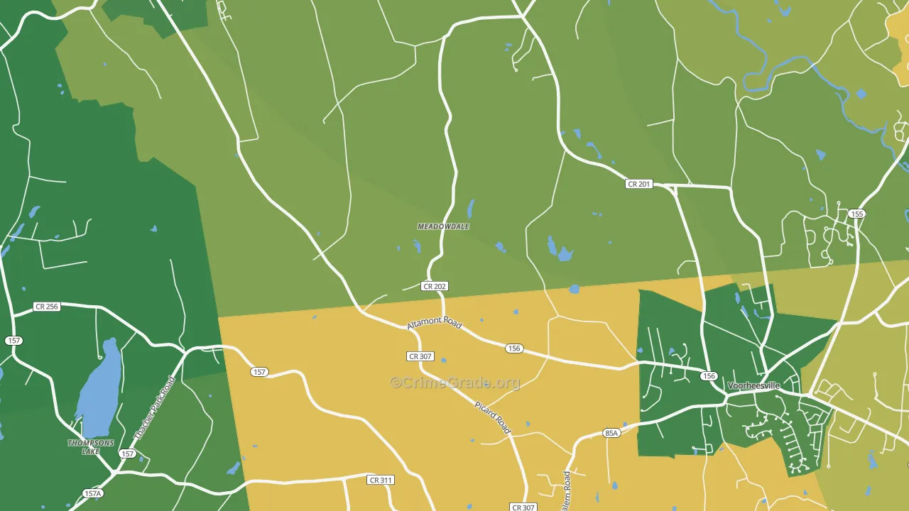Meadowdale, NY Map of Drug-Related Crime Rates