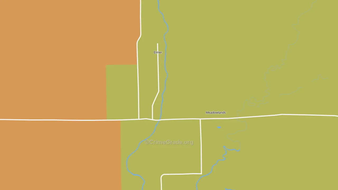 Meadowlands, MN Map of Drug-Related Crime Rates