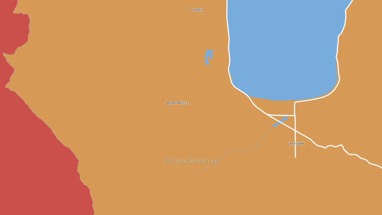 Meadowville, UT Map of Drug-Related Crime Rates