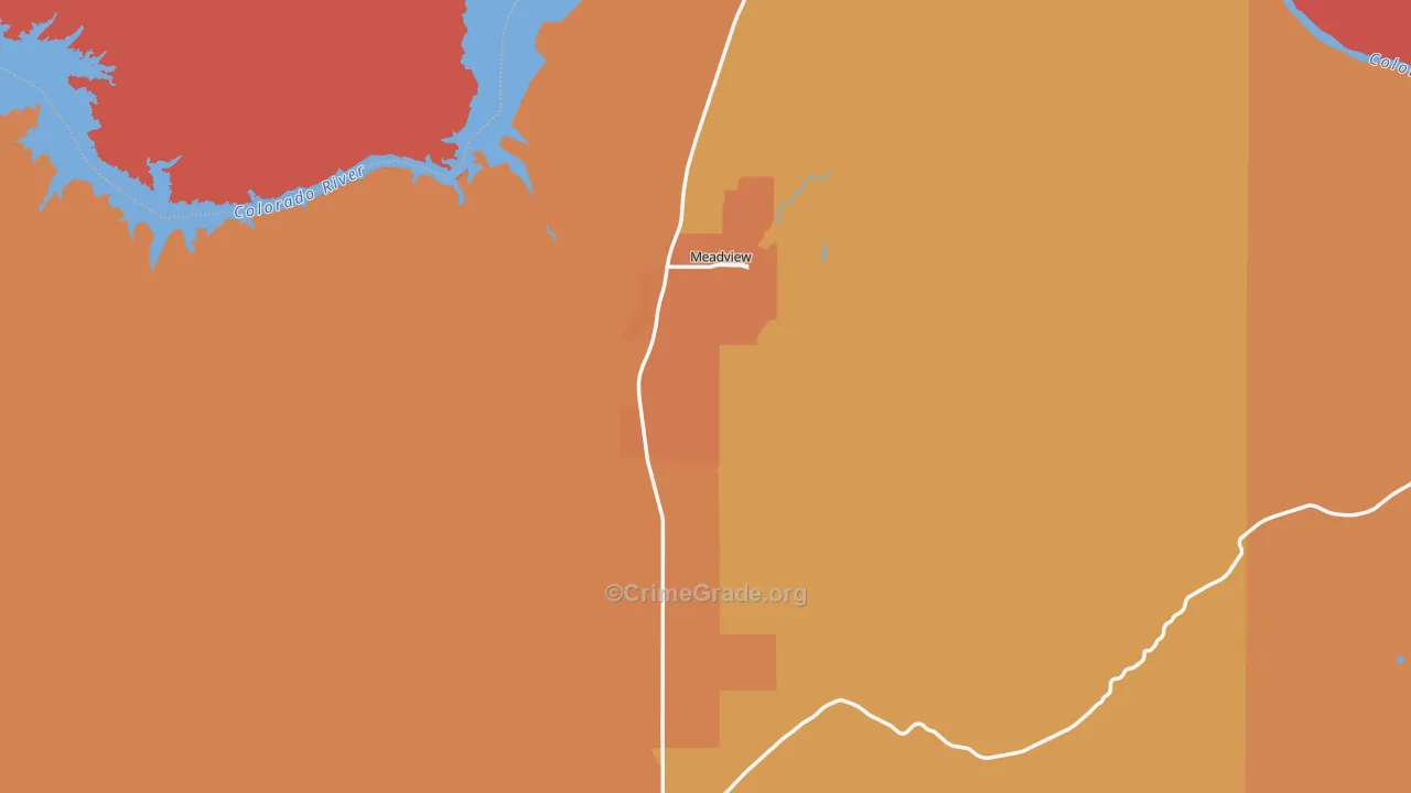 Meadview, AZ Map of Drug-Related Crime Rates