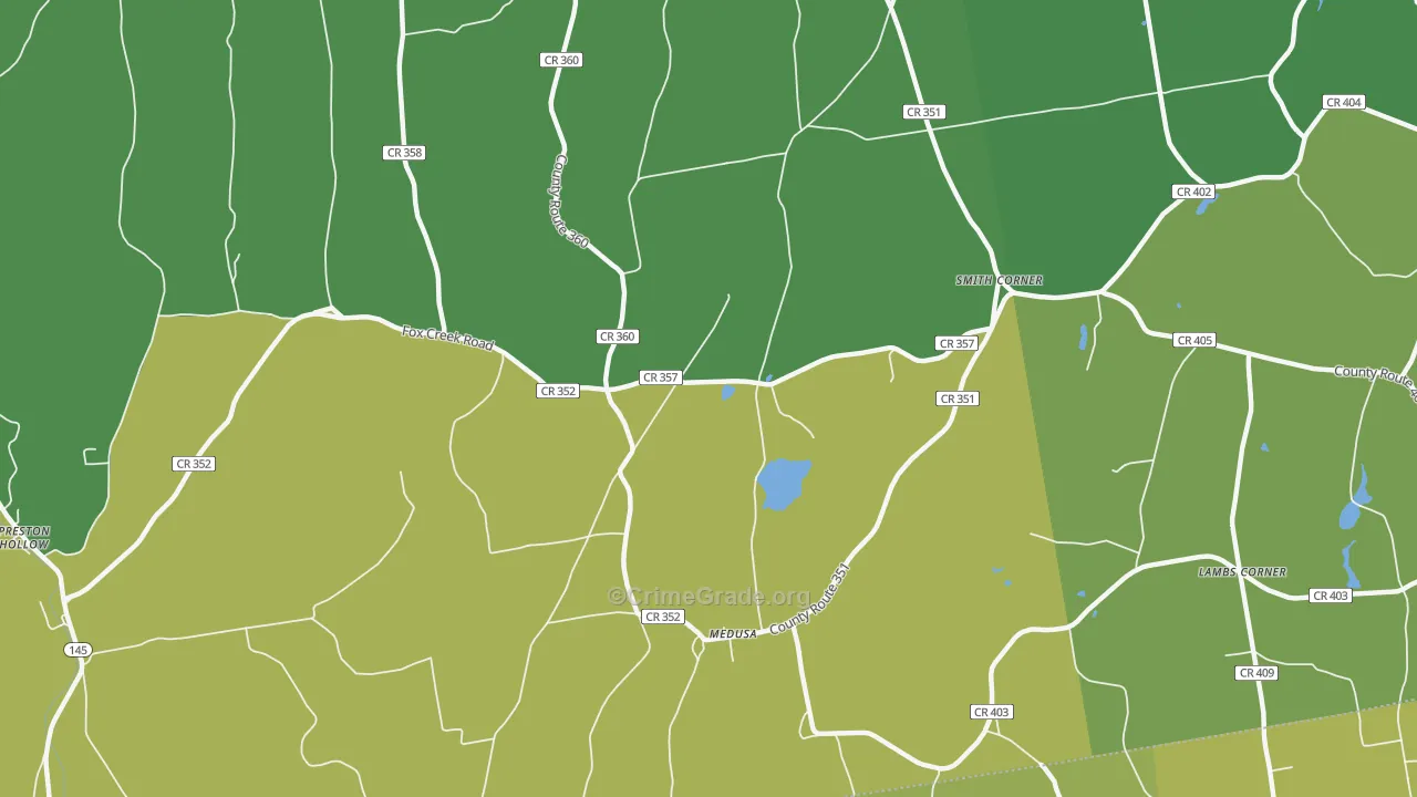 Medusa, NY Map of Drug-Related Crime Rates