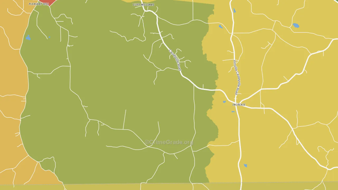 Meehan, MS Map of Drug-Related Crime Rates