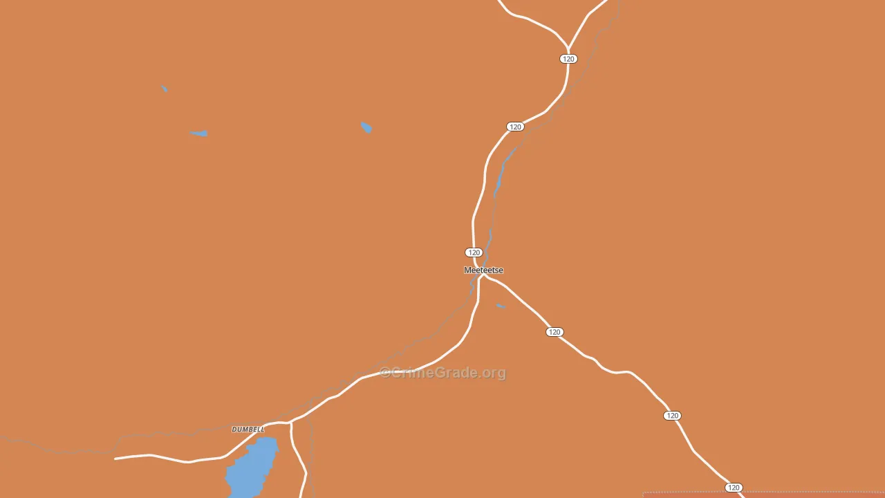 Meeteetse, WY Map of Drug-Related Crime Rates