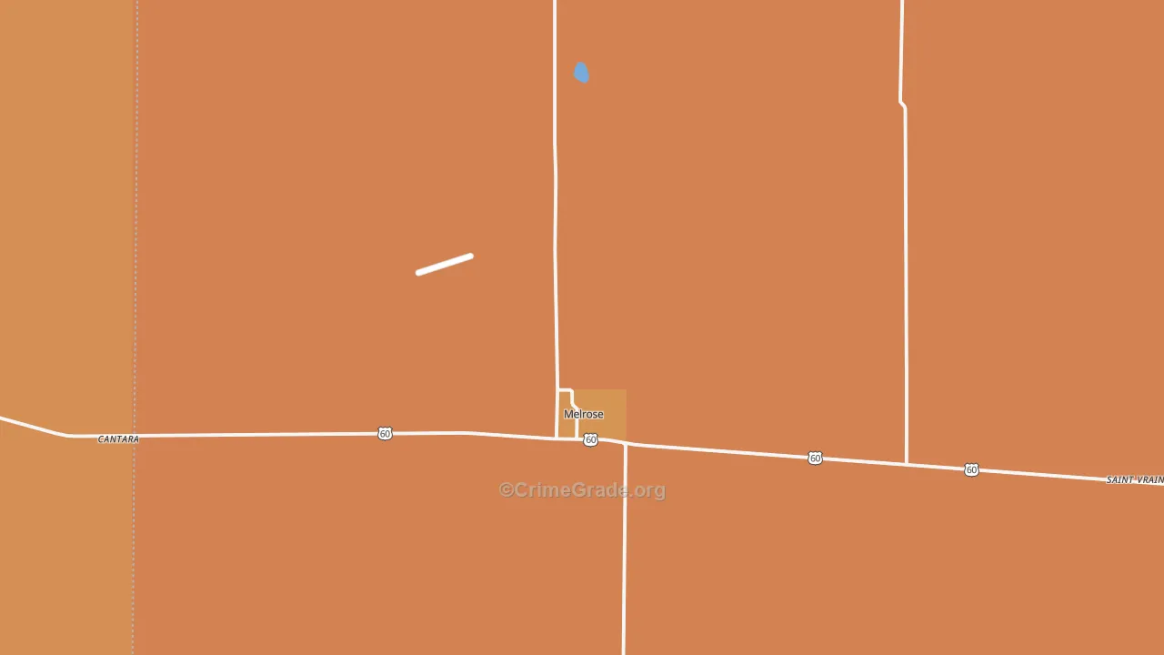 Melrose, NM Map of Drug-Related Crime Rates