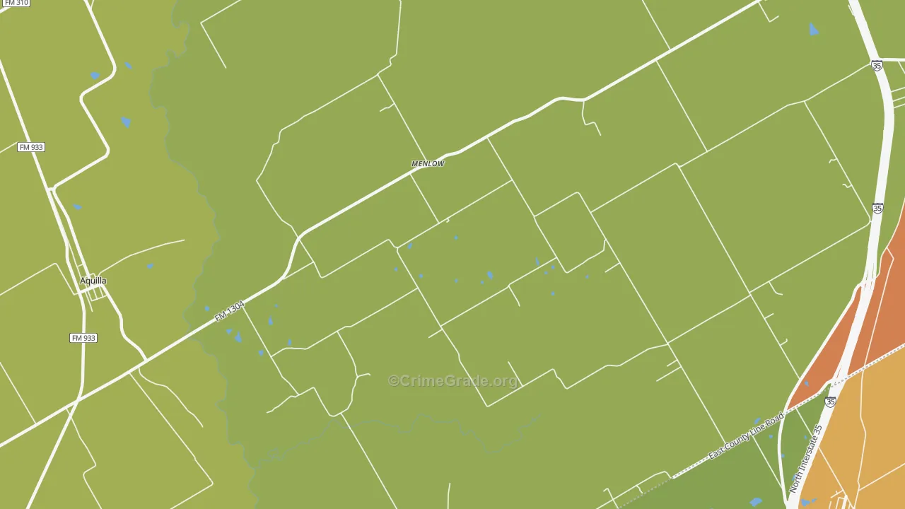 Menlow, TX Map of Drug-Related Crime Rates